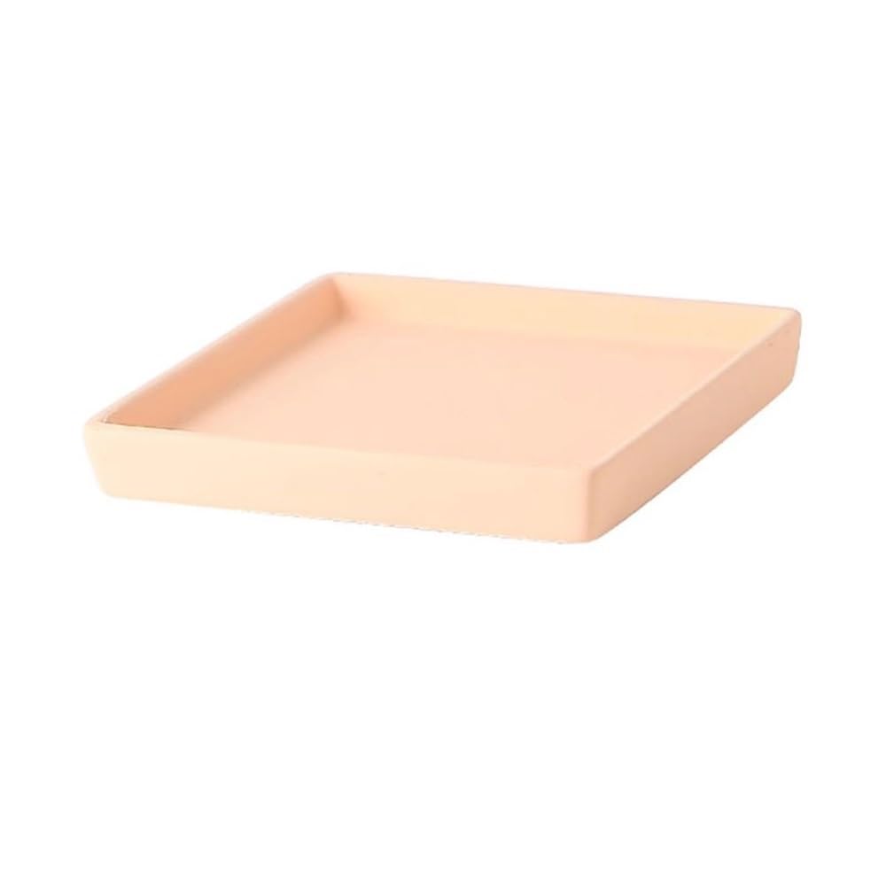 Kx9Lb8d plant saucer Simple Style Plant Saucer Drain Pan, Ceramic Flower Pot Palle for Living Room Balcony flower pot saucer(Orange)