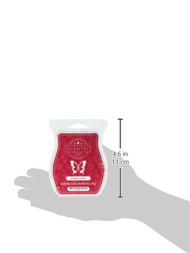 Scentsy Raspberry Bush Bar Wickless Candle Tart Wax 3.2 Fl Oz, 8 Squares