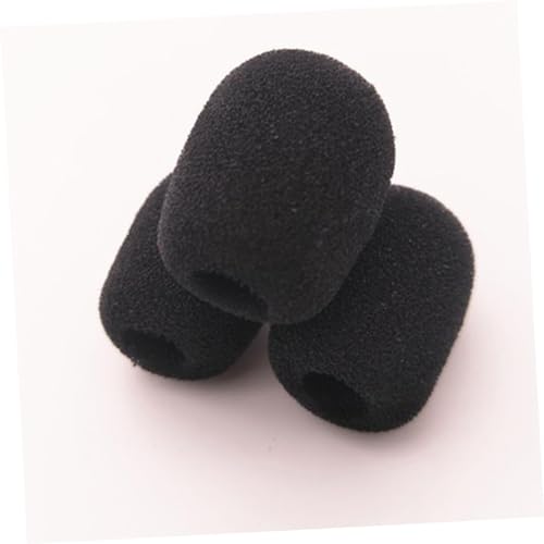 Housses de microphone protection saleté mousse noire casque micro