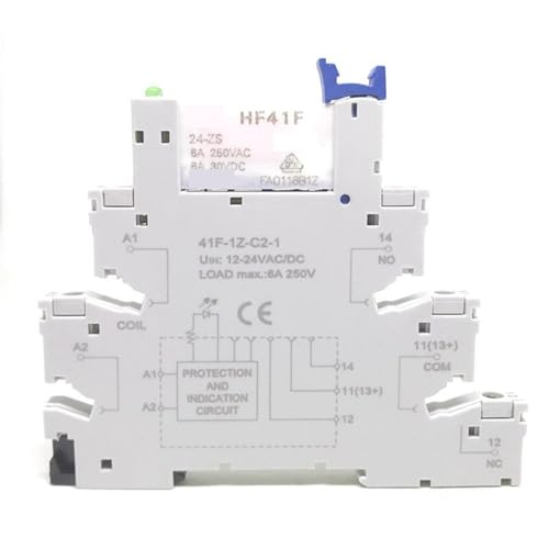 Relé HF41F-24V-ZS para solucionar fallos de espacio en armarios eléctricos saturados de 6A