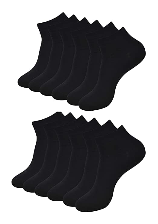 dh diverse hub Unisex Ankle Socks for Men & Women | 6 Pairs Black, Grey & White | Premium Cotton, Soft Stretch, Anti-Slip Grip | Gym, Sports, Running & Casual Socks(pack-6)-picture-20