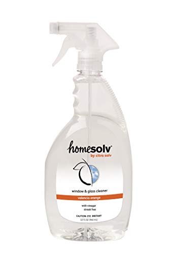 Citra Solv Homesolvl Window & Glass Cleaner, with Vinegar, Valencia Orange, 32 Ounce Bottles, Oz-1729 (CIS-60647P3)