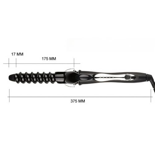 Image of 32mm /1.25 inch Ceramic Curling Iron for Bouncy Curls and Waves - Dual Voltage for Travel, Long Barrel for Short and Long Hair