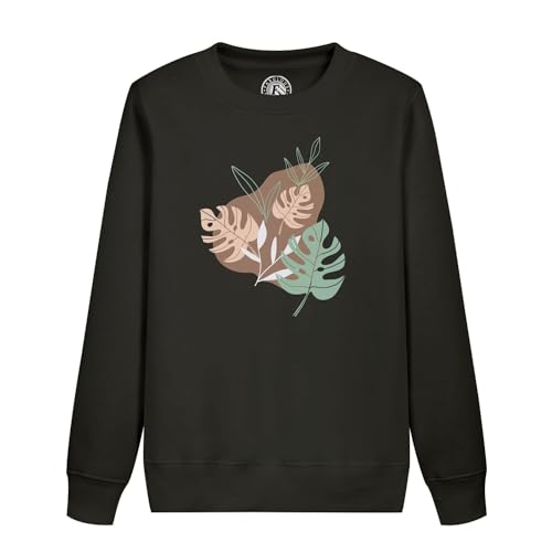 Sweat enfant feuilles minimaliste tropical exotique