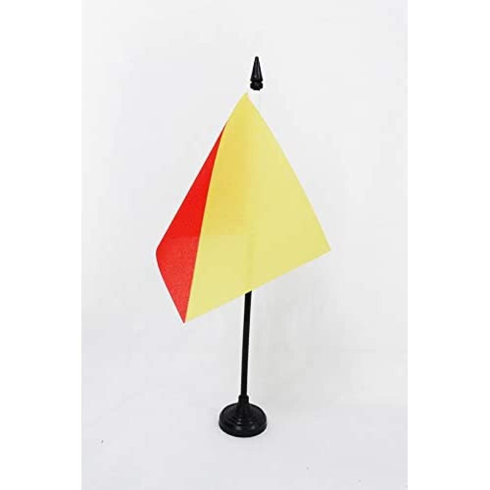 Bandiera Da Tavolo Sicilia AZ FLAG - 15x10 Cm | Bandierina Siciliana Per Interni Con Asta - Foto 8