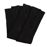 DRESSOOS Wintergestrickte Armstulpen für Damen Fingerlose Handschuhe aus Leichtem Elastischem Strickstoff Wärmende Armschutzärmel für Kalte Tage 1 Paar Schwarz