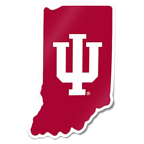 Indiana University Hoosiers Vinyl Decal Laptop Water Bottle Car Scrapbook (State Border Sticker)