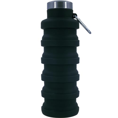 Lizbin Collapsible Water Bottle, Foldable Water Bottles 17oz