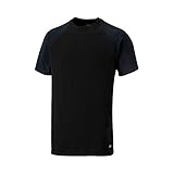 Dickies Footwear SH2007 T-Shirt, 100% Baumwolle, zweifarbig, Schwarz/Marineblau, Größe 3XL