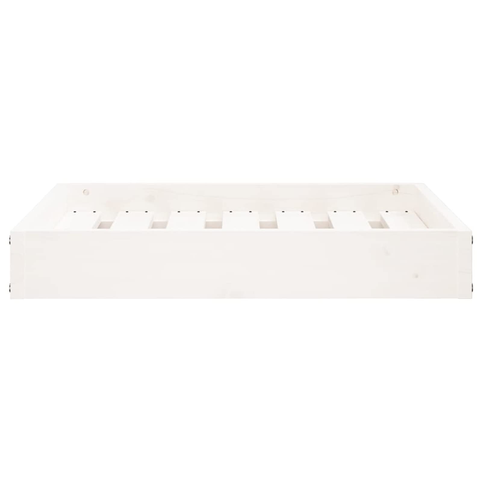Chusui Cuccia per Cani Bianca 61,5x49x9 cm in Legno Massello di Pino,Cuccia per Cani,Cuccia per Cani da Interno,Letto per Cani,Cuccia Letto