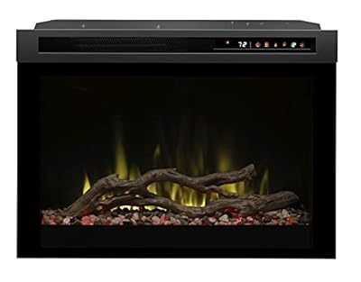 Dimplex 26 inch Multi-Fire XHD Pro Built-in Electric Fireplace with Acrylic Ice & Driftwood - Black, DF26DWC-PRO