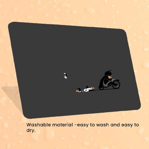 Image of Cute Mouse Pad - Printed Mousepad with Anti-Slip Rubber Base & Smooth Mouse Control for Laptop, Gaming, Notepad, Desktops (Superhero)
