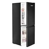 Upstreman 4.0 Cu.Ft Small Refrigerator with Bottom Freezer, Double Door Mini Refrigerator with Freezer, Mini Fridge for Kitchen, Apartment, Dorm, Office, BM40 (Black)