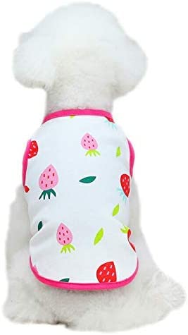 Amazon | 春物夏物犬服フルーツ柄タンクトップ犬用わんちゃん夏服
