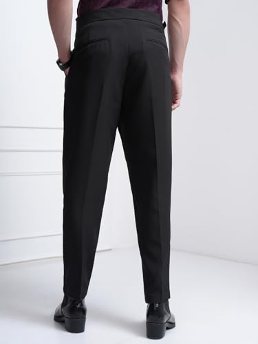 Image of Highlander Men's Gurkha Trouser Pants| High Waist| Carrot Fit| Ankle Length| Stylish Trousers for Men| Men Trousers | Trousers for Man | Pants for Man
