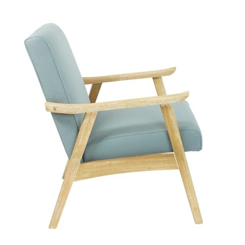 Sillón Moderno Tela Azul miniatura 4