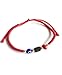 SIFRIMANIA Powerful Prosperity Red Unisex Adult Bracelet Evil Eye Real Azabache Pulsera para el Mal de Ojo