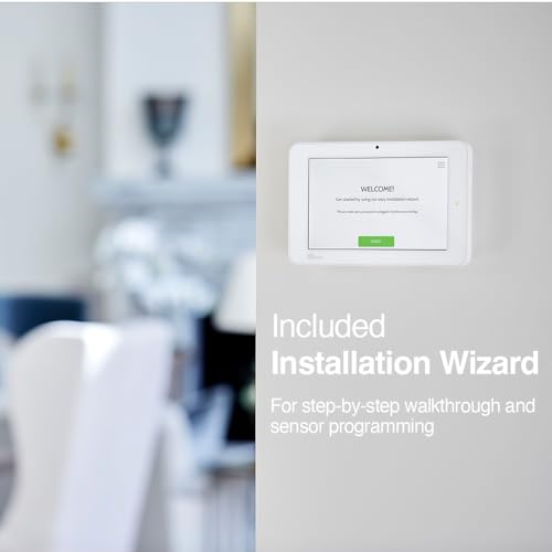 Qolsys IQ Panel 4: Wireless Smart Home Security System Alarm Panel for House Protection and Home Automation. Easily Integrate with Alexa, Window Alarms, Cameras and More. 319.5 MHz