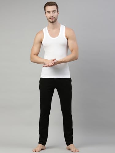 Image of Dixcy Scott Originals Clasz Vest | 100% Combed Cotton | Men's Vest | No-Peep Neckline | Breathable, Sweat Absorbent Vest for Men | Cut Away Back Arm Hole | Innerwear for Man | Pack of 5