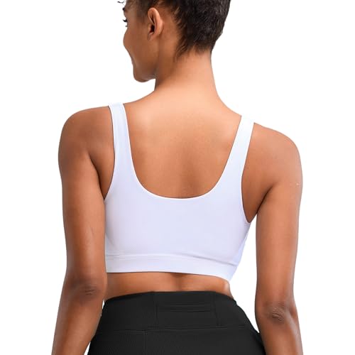 Image of High Impact Sports Bras for Women Running Bra Workout Bra U Back Sports Bra Scoop Neck Padded