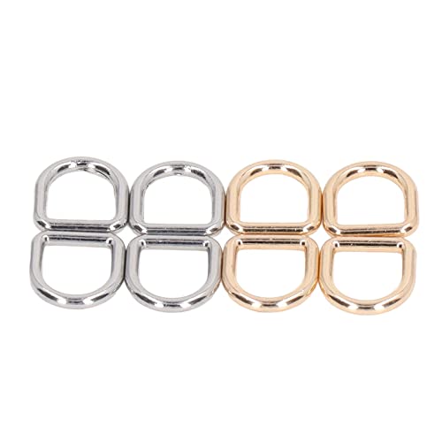 Changor Crochets en D, 120 pièces de Soudure sans Soudure en Alliage de Zinc Solide et Durable, Large Application, Anneaux en D en métal de Couleur exquise pour Ceinture