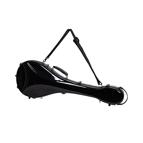 Crossrock Fiberglass Case for Greek Bouzouki with removable shoulder straps-Black(CRF1000BOBK)