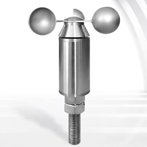 DC 12-24V Mini Wind Speed Sensor, Stainless Steel Duct Wind Speed Measuring Instrument 0-30M/S (0-5V)