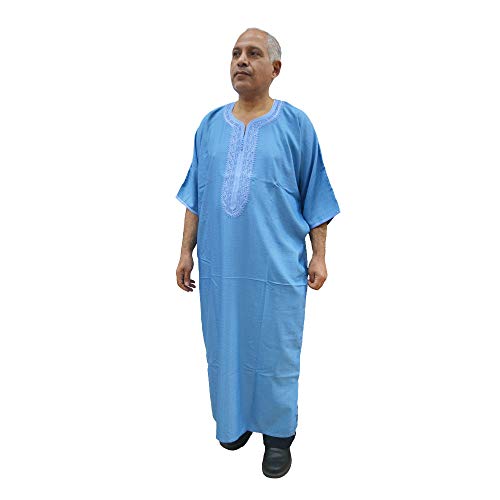 Djellaba marocaine en coton et satin noble pour homme élégant