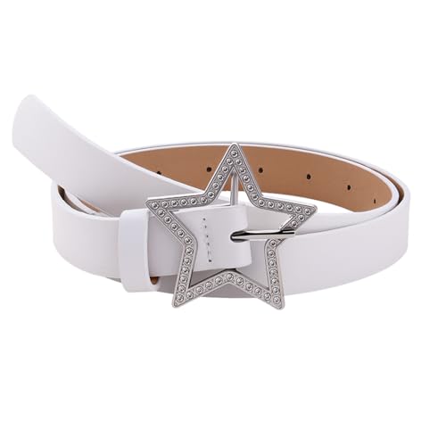 Retro Bling Star Y2k Accessories for Women Cowgirl Western Belt for Skirts Jeans Sparkly Glitter Star Belts Y2k Grunge Belt for Women Gothic Pu Belts for Jeans Pants Gen Z Fashion