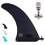 Ho Stevie! Longboard/SUP Center Fin + Free No-Tool Screw - Easy Installation - Stronger Than Regular Nylon Fins