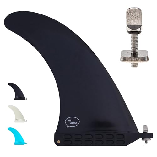 Ho Stevie! Longboard/SUP Center Fin + Free No-Tool Screw - Easy Installation - Stronger Than Regular...