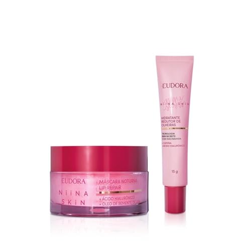 Eudora Kit Niina Skin: Hidratante Redutor de Olheiras 15g + Másca...