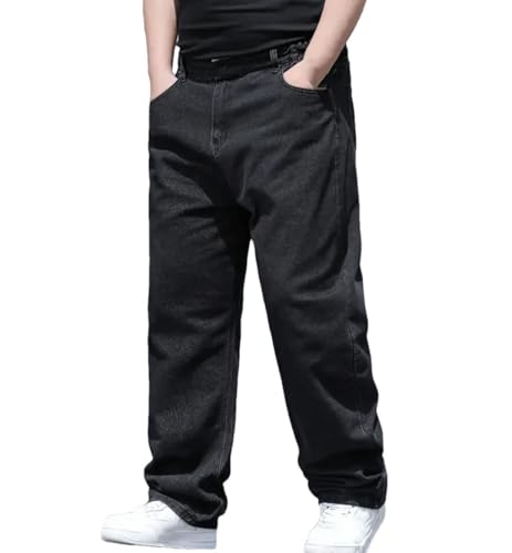 Men’S Baggy Jeans Classic Cargo Loose Streetwear Denim Straight Fit Jeans