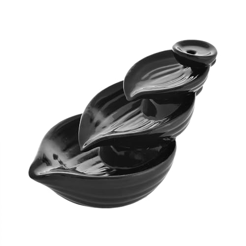 Image of Ceramic Backflow Smoke Fountain Incense Holder for Home Decor Gifts with 20 Smoke Cones