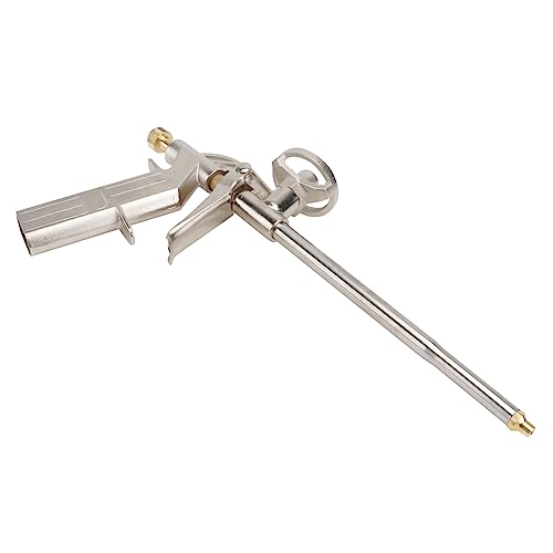 Balacoo 1Pc Household Glue Shooter Tool Ergonomic Caulking Dispenser for Projects Durable Construction Glue Dispenser for Crafts and Handwork Comfortable Grip Design Silver Finish