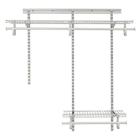 ClosetMaid 2087 ShelfTrack 2ft. to 4ft. Adjustable Closet Organizer Kit Cover
