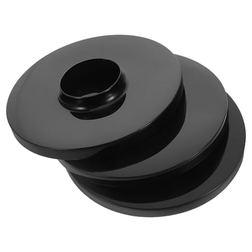 NUOBESTY Chasis de Ventilador Eléctrico de Plástico Negro 3piezas, Base de Ventilador de Piso Estilizada, Fácil de Limpiar y Montaje Conveniente para Accesorios de Ventiladores
