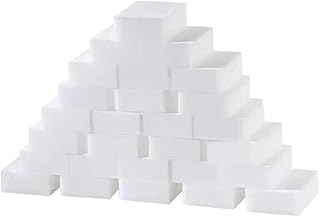 100 Pack Melamine Sponge Foam Cleaning Pads Multi-Functional Magic Sponges Eraser Household Cleaning Kitchen Dish Sponge for Furniture, Bathroom, Sink, Floor, Baseboard, Wall Cleaner