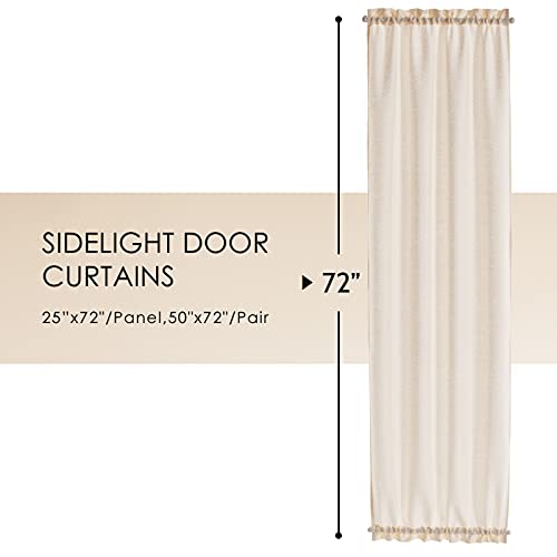 Rideaux pour porte d'entrée de terrasse en verre et intimité - 3