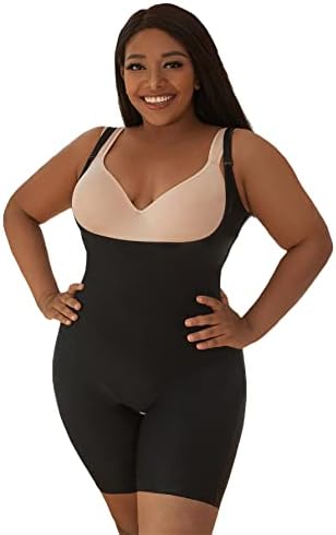 MakeMeChic Women’s Plus Size Full Body Shaper for Woman Waist Trainer Corset Tummy Control Shapewear Bodysuit