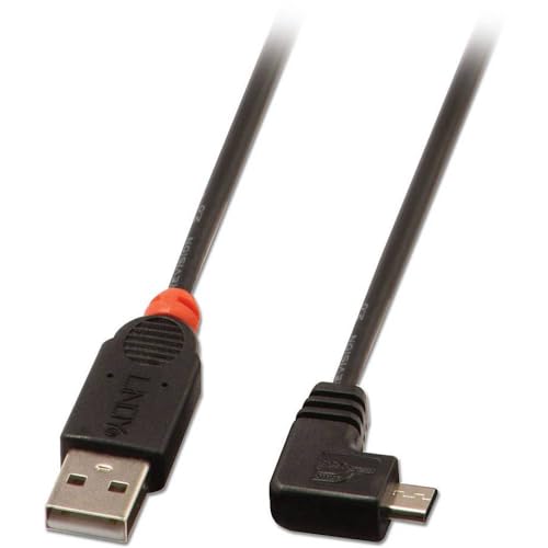 Lindy Câble USB 2.0 type A / micro-B coudé, 0,5m