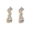 E:silver pearl earring