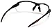 Carhartt Spokane Lightweight Half-Frame Safety Glasses, Black Frame, Clear Lens