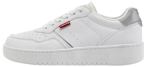 Levi's Aiden Normal Lace Sneaker, Silber, 36 EU, silberfarben, 36 EU