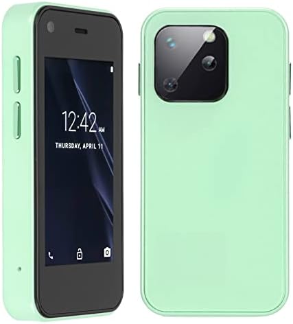 XS13 Mini 3G Smartphone Unlock, 2.5 inch Pocket Student Mobile Phone Child Cellphone for Android 6.0, 1GB 8GB, 2MP 5MP, BT, GPS (Green)