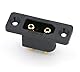 VUNIVERSUM 2X Stück XT90E-M Hochstrom Einbaustecker mit Gummikappe, Schrauben für Lipo Akku kompatibel zu XT90 XT90H XT90S Stecker Goldstecker 2Pin Verpolsicher