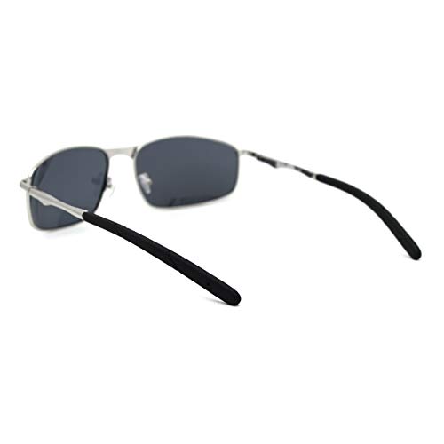 Mens Polarized Metal Rim Warp Sport Agent Sunglasses4