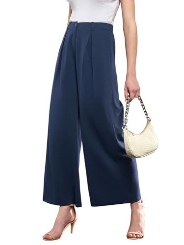 Image of SASSAFRAS Women's Relaxed Wide-Leg Pants - Modern Chic, Comfortable Everyday Outfit for Women