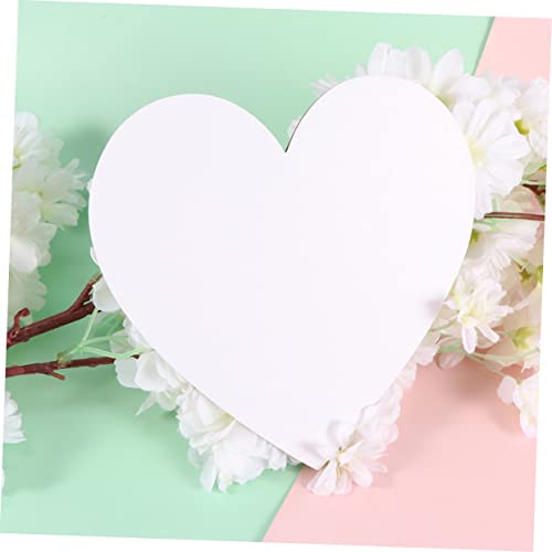 Tablero de pintura de corazón con lienzos de algodón para acrílico y óleo en pack de 10 7