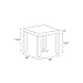 Ameriwood Home Parsons Modern End Table, Espresso